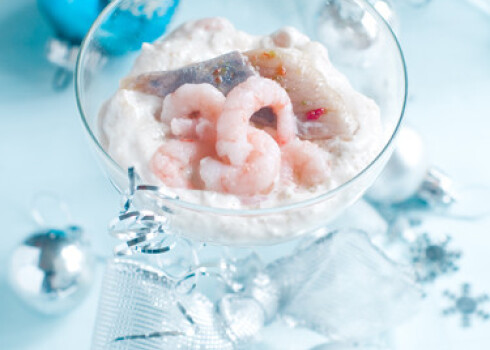 Siļķu-garneļu uzkoda