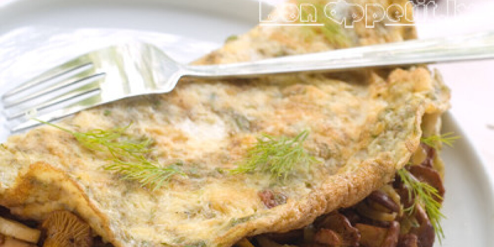 Omlete ar gailenēm un fenheli