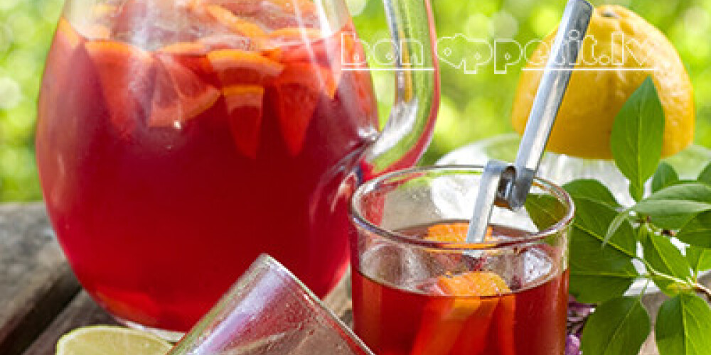 Fruit lemonade or Sangria