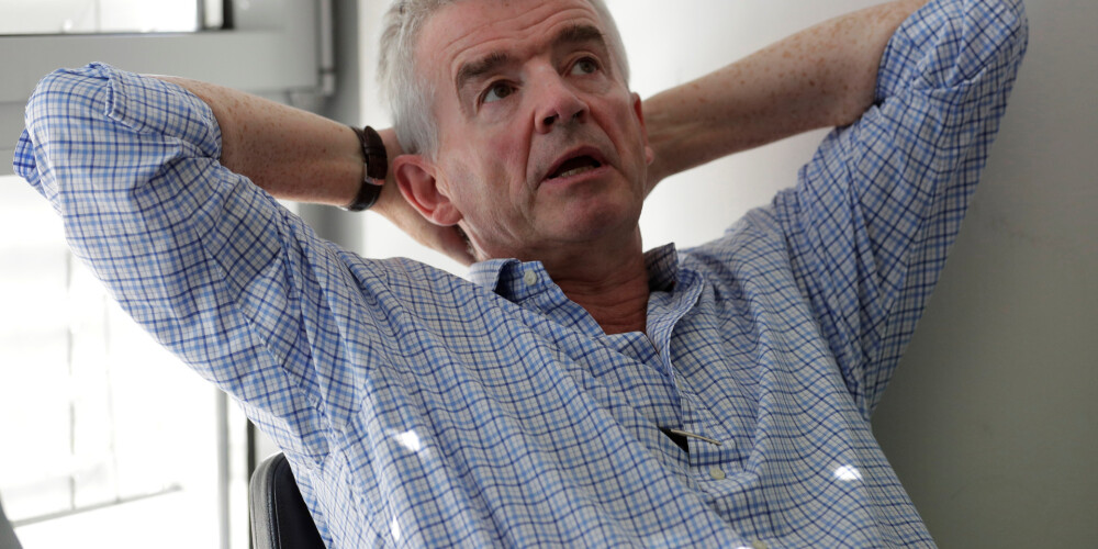 Īrijas zemo cenu aviokompānijas "Ryanair" vadītājs Maikls O’Līrijs.