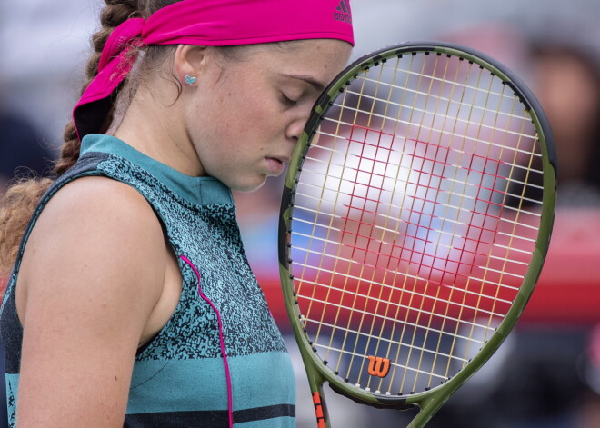 Ostapenko zaudē šobrīd labākajai britu tenisistei Kontai