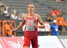 Latvijas labākais 400 metru skrējējs Jānis Leitis.