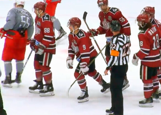 Gubernatora kausa līderu mačā "Dinamo" minimāli zaudē "Avtomobilist"