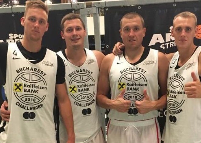 "Rīga Ghetto Basket" 3x3 basketbola komanda ar uzvaru pār ranga līderi triumfē "Challenger" turnīrā Bukarestē