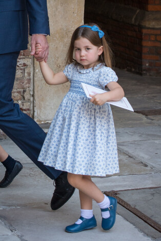 Princese Šarlote, dodoties uz brāļa prinča Luisa kristībām.