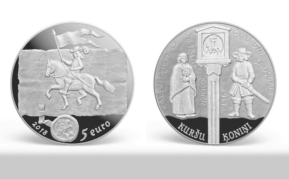Latvijas Banka izlaidīs kuršu ķoniņiem veltītu sudraba kolekcijas monētu