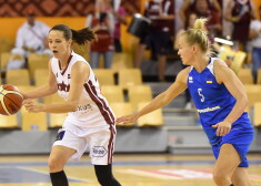 Sieviešu basketbola izlase bez vairākām līderēm sastāvā pārliecinoši apspēlē Ukrainu