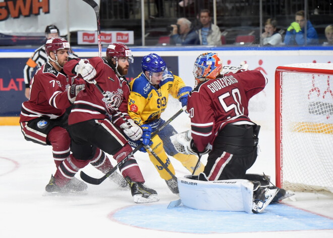 Hokeja turnīra "Latvijas Dzelzceļa kauss" spēle starp Rīgas "Dinamo" un HC "Davos" "Arēnā Rīga".