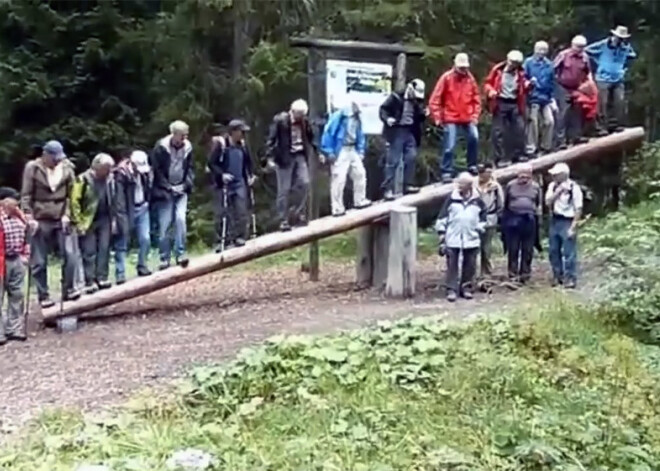 Ekstrēmi sirmgalvji foto dēļ gatavi riskēt ar lauztām gūžām un ribām