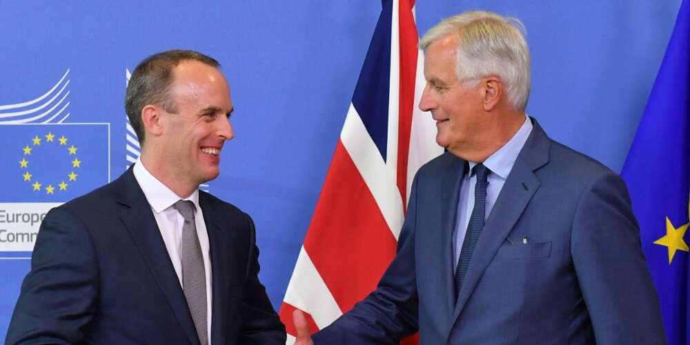 Londona un Briseles "Breksita" sarunās nepanāk progresu Īrijas robežas jautājumā