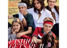 Виктория Бекхэм вместе с мужем и детьми снялась для Vogue