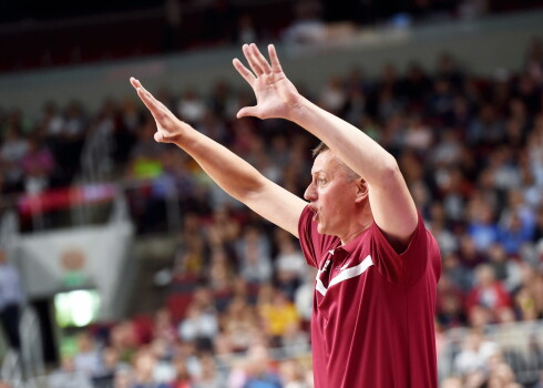 Latvijas basketbola izlases galvenais treneris Arnis Vecvagars.