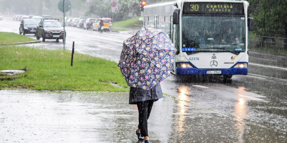 Во вторник в Латвии пройдут кратковременные дожди