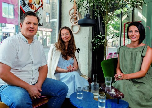 Ansis Bogustovs, Santa Pīlēna un Inga Akmentiņa-Smildziņa.