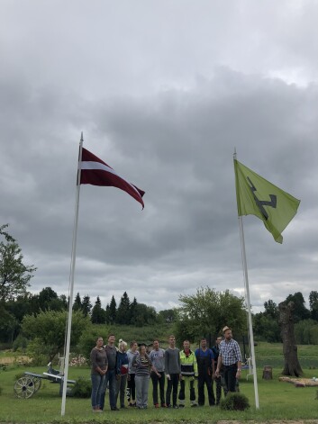 Karoga masti pagalma vidū ir saimnieces trīs gadus lolots sapnis, kas nu ir ļoti veikli īstenots.