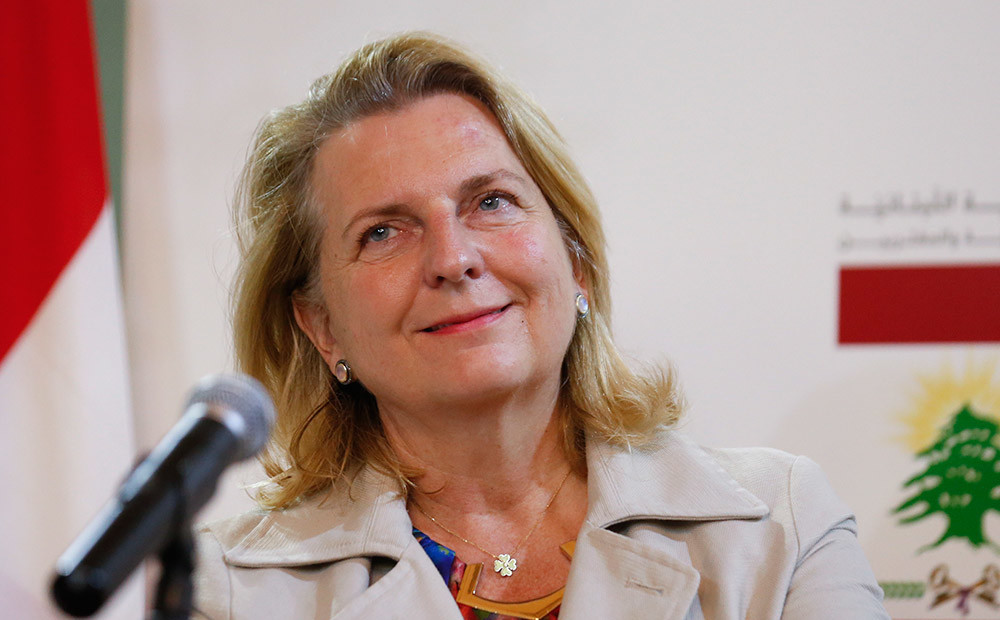 Austrijas ārlietu ministre atbalsta Sīrijas bēgļu atgriešanos