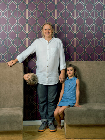 Jānis Dreibants ar Paulu un Sniedzi Noru.