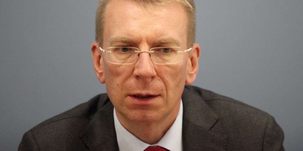 Latvijas ārlietu ministrs Edgars Rinkēvičs.