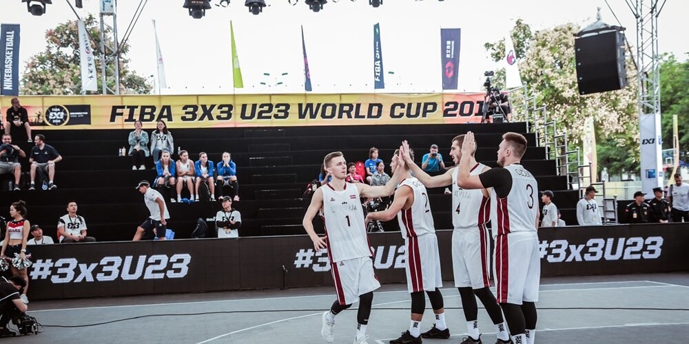 Latvijas 3x3 basketbolisti izcīna U-23 Pasaules kausa sudrabu