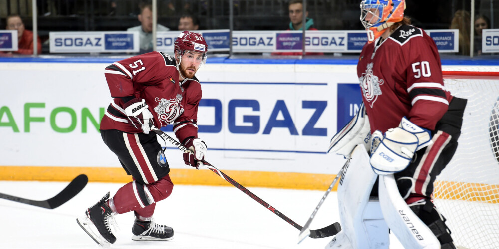 Rīgas "Dinamo" piedzīvo piekto zaudējumu pēc kārtas KHL regulārajā čempionātā