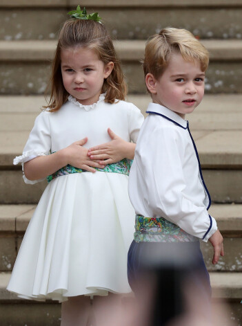 Prinča Viljama un hercogienes Ketrīnas atvases - princese Šarlote un princis Džordžs.