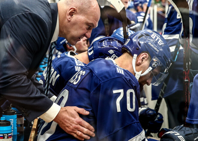 Indrašim vārti un piespēle uzvarā; Kalniņa lieliskais snieguma palīdz pieveikt KHL čempioni