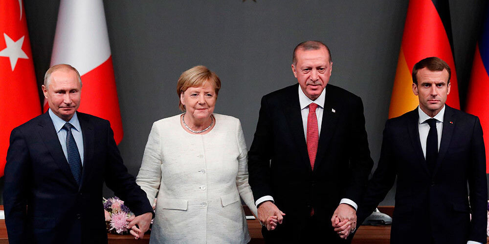 Erdoans, Makrons, Merkele un Putins Stambulā centīsies rast politisku risinājumu Sīrijas pilsoņkaram