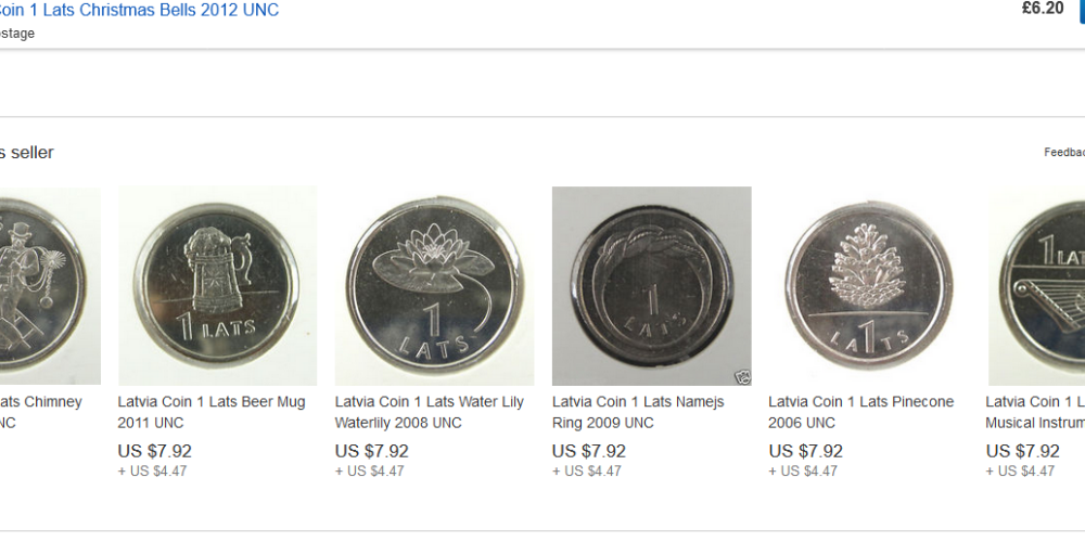 Ķīnā vilto īpašā dizaina lata monētas