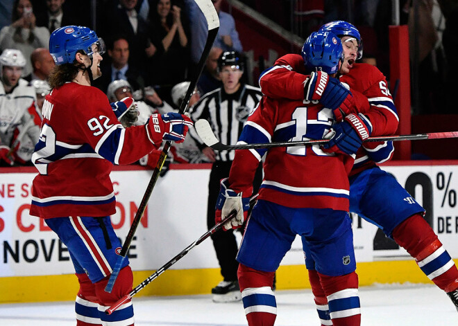 VIDEO: "Canadiens" uzstāda jaunu NHL rekordu, gūstot divus vārtus divās sekundēs