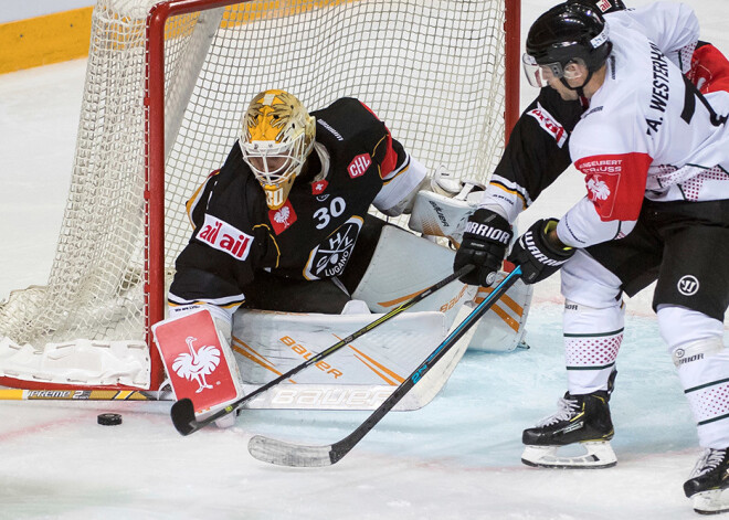 Merzļikinam teicams sniegums pirmajā IIHF Čempionu līgas izslēgšanas turnīra mačā