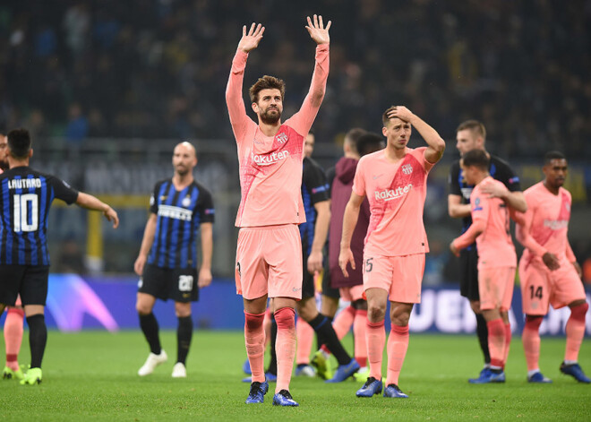 "Barcelona" spēlē neizšķirti ar "Inter" un iekļūst UEFA Čempionu līgas izslēgšanas turnīrā