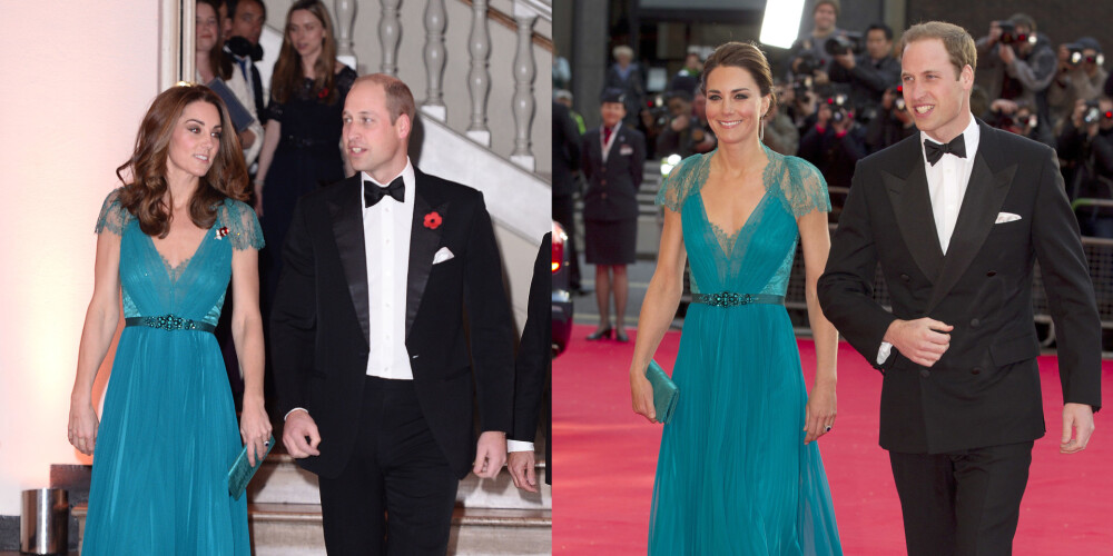 Шесть лет и трое детей спустя: Герцогиня Кэтрин вышла в свет в платье, в котором блистала в 2012 году