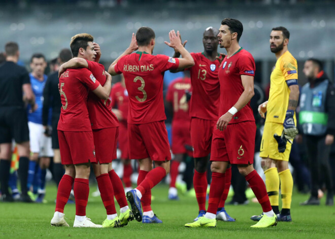 Portugāļi pat bez Ronaldu kā pirmie kvalificiējas UEFA Nāciju līgas finālsacensībām