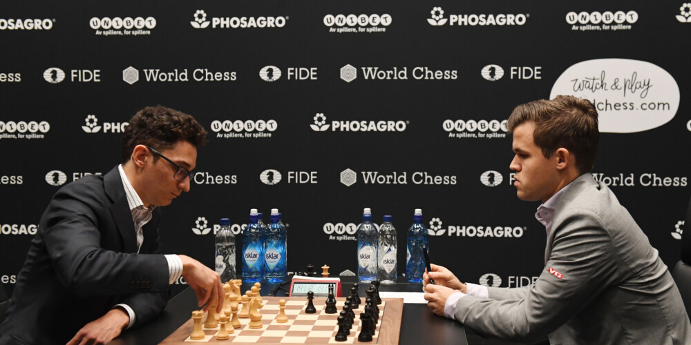 Kārlsens un Karuana arī pēc astotās partijas par pasaules šaha čempiona troni cīnās neizšķirti