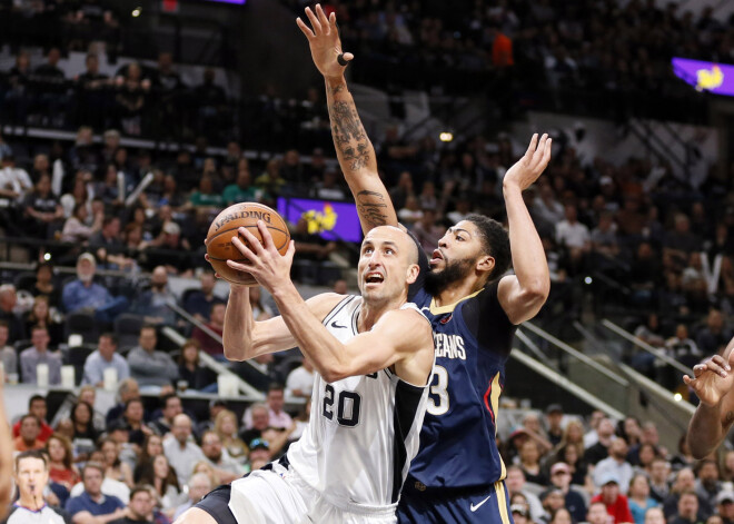 "Spurs" bez Bertāna rezultatīvā mačā zaudē Ņūorleānā