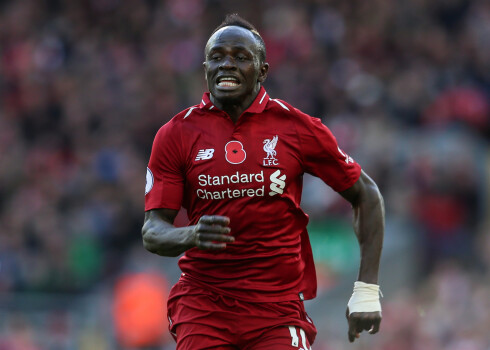 Sadio Mane of Liverpool runs after the ball during the Premier League match at Anfield, Liverpool. Picture date: 11th November 2018. Picture credit should read: James Wilson/Sportimage
 via PA Images