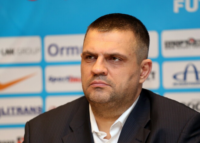 Par draudiem tiesnesim diskvalificēts telpu futbola komandas "Nikars" prezidents Raimonds Valts