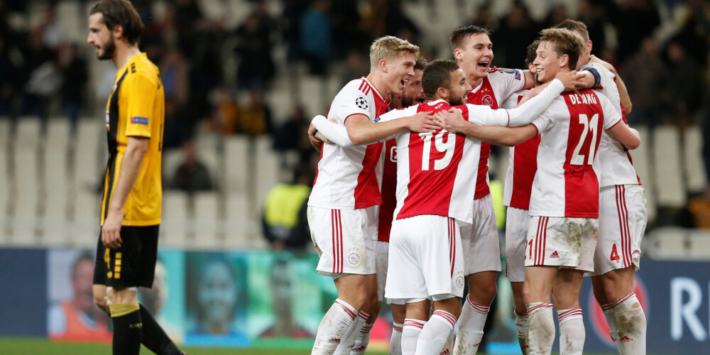 Amsterdamas "Ajax" pirmo reizi 13 gadu laikā sasniedz Čempionu līgas izslēgšanas turnīru