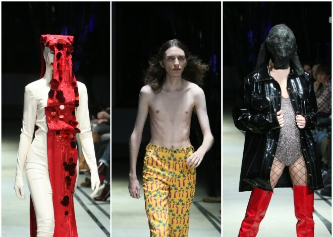 FOTO: Novērtē - dumpinieciskā Latvijas Kultūras koledžas pagrīdes projekta mode