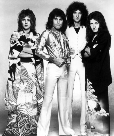 Merkūrijs un grupa "Queen" septiņdesmito gadu beigās.