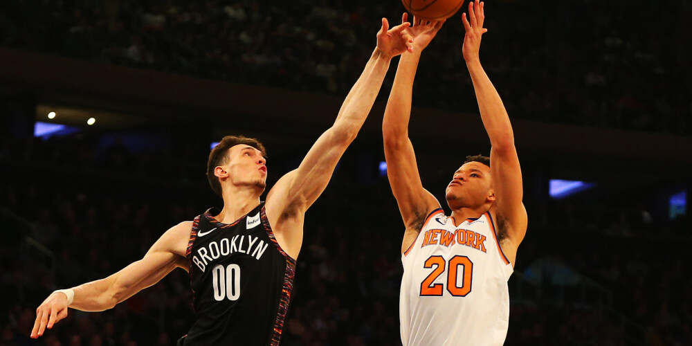 Rodions Kurucs paliek bez punktiem "Nets" uzvarā pār "Knicks"