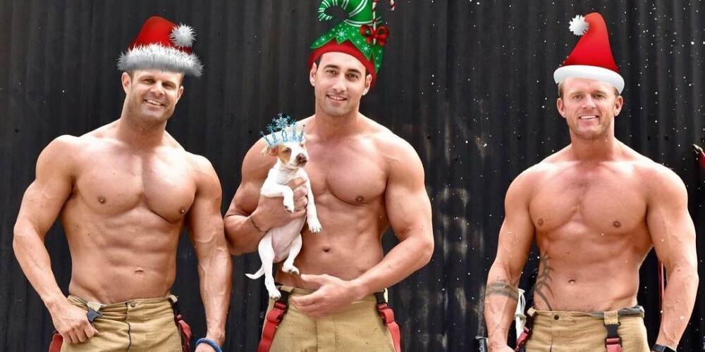 "Горячие" австралийские пожарные разделись для рождественского фотосета