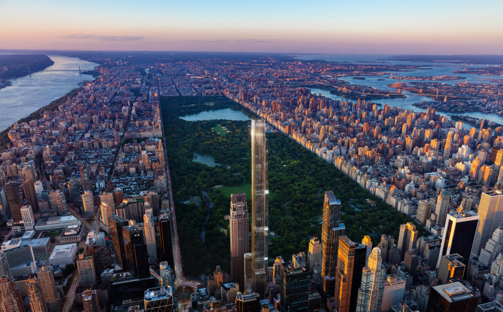 FOTO: tā izskatīsies pasaulē augstākā dzīvojamā ēka ar gleznaināko skatu uz Ņujorku