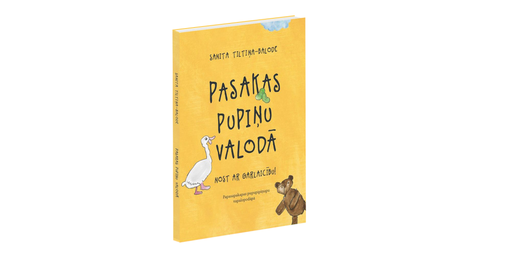 Autores Sanitas Tiltiņas-Balodes grāmata “Pasakas pupiņu valodā” iekarojusi bērnu sirdis visā Latvijā