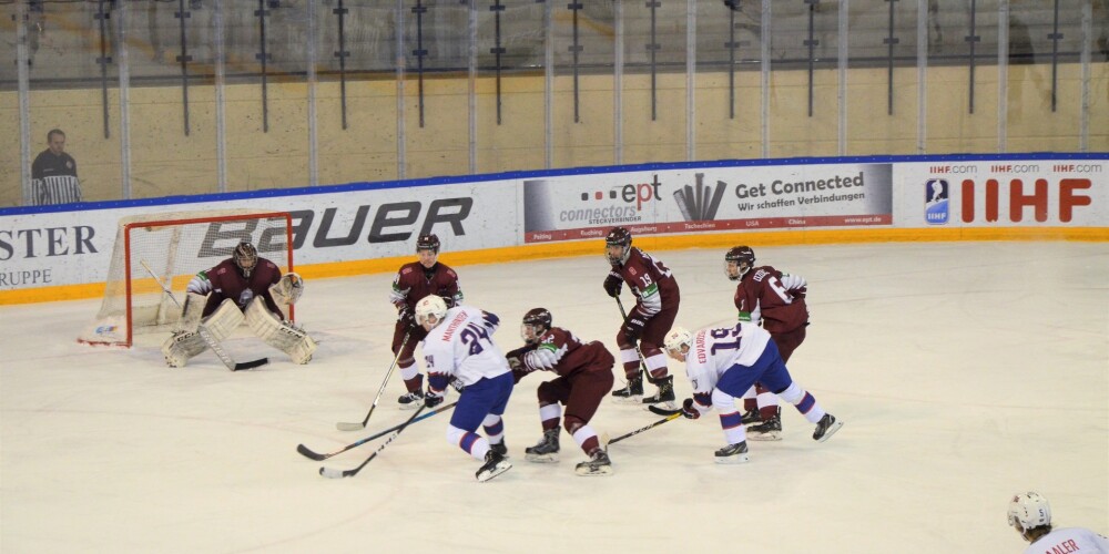 Latvijas U-20 hokejistiem zaudējums arī pret Norvēģijas vienaudžiem