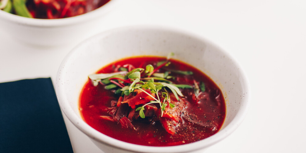 Biešu zupa ar skābajiem kāpostiem