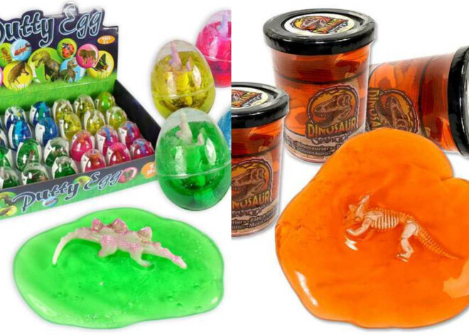 Uzmanību, vecāki! Divas veikalos nopērkamās rotaļu gļotas (flaberi) atzītas par bērniem bīstamām