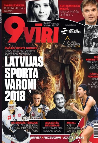 Žurnāla "9 vīri" jaunākā numura vāks.