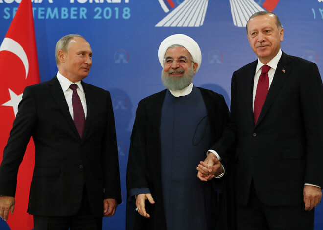 Putins, Erdoans un Ruhani janvārī tiksies Maskavā, lai apspriestu situāciju Sīrijā