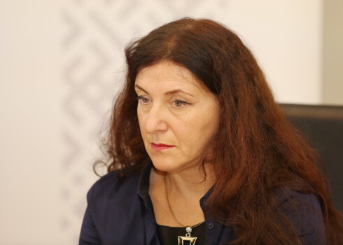 Latvijas Žurnālistu asociācijas valdes priekšsēdētāja Ivonna Plaude.